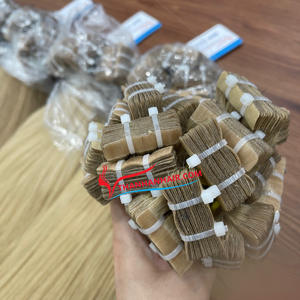 Meilleure vente 100% humain Double dessiné bande Extensions de cheveux grand Stock os cheveux raides de haute qualité et populaire - Product Image 6