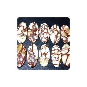 Cabujones de piedras preciosas de jaspe de madera de cacahuete natural Lote mayorista de alta calidad certificado por terceros para la fabricación de joyas - Product Image 3