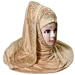 Velo de burka con diseño de niqab, hijab musulmán, abaya islámico, estilo único, origen en la India, venta al por mayor de fábrica - Product Image 3