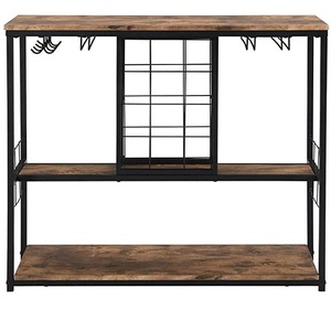 Estante de madera maciza con forma de tambor, gran capacidad, soporte de almacenamiento de botellas, estantes decorativos para el hogar, venta directa de fábrica - Product Image 2