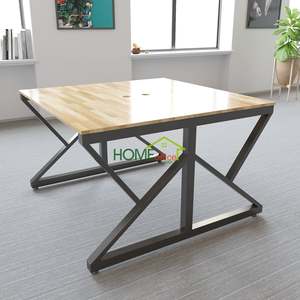 SFBVP005-Industrial Design 2-Person <b>Office</b> <b>Table</b> with K Foot 1200x1200x750mm - Product Image 1
