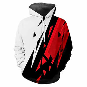 Jersey de ropa de calle de alta calidad, sudaderas con capucha de sublimación personalizadas al por mayor, sudaderas con capucha ajustadas con diseño de logotipo personalizado OEM - Product Image 1