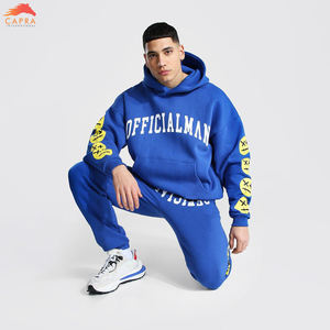 Ropa de hombre conjunto de dos piezas de gran tamaño personalizado polar Sudadera con capucha chándales fabricante al por mayor - Product Image 6