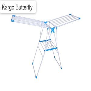 Séchoir à linge pliable en métal à un niveau Kargo, pour intérieur/extérieur, gain de place - Product Image 1