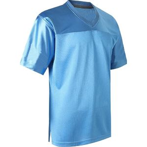 Última calidad transpirable personalizado de gran tamaño camisetas de fútbol americano Streetwear Boxy Fit sublimación camiseta de rugby americano - Product Image 6