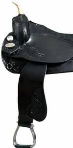 Vente chaude de selle Western Roping en cuir noir de qualité supérieure excellente adhérence équestre pour l'équitation - Product Image 4