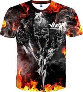 T-shirt rouge uni pour homme, manches courtes, col rond, 100% coton jersey, coupe classique, respirant, décontracté, basique - Product Image 1