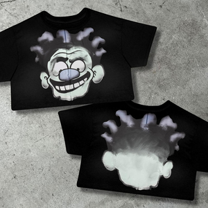 100% coton lourd surdimensionné hommes Boxy Fit Hip Hop Style lavage à l'acide solide séchage rapide Anti-rides respirant T-Shirt court - Product Image 3