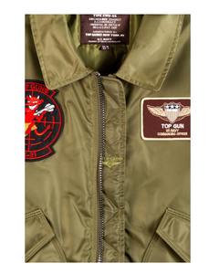 Veste bomber vintage en cuir de vache CWU-45 pour homme, prix de gros 2025, devant en toile, logo personnalisé, respirante, hiver, extérieur - Product Image 4