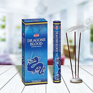 "HEM Dragons Blood Blue Incienso Sticks 120 Sticks Box Incienso aromático hecho a mano para meditación, relajación y fragancia para el hogar - Product Image 2