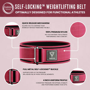 Cinturón de Levantamiento de Pesas con Logotipo y Colores Personalizados, Autoblocante, Soporte Lumbar para Entrenamiento de Fisicoculturismo, Cierre Rápido, Cinturones de Gimnasio de Nailon Premium - Product Image 6