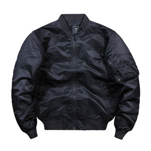 Veste de sport imperméable en nylon 100% pour hommes vente en gros de vestes de bombardier de vol de style de rue d'automne et d'hiver tissu de toile - Product Image 4