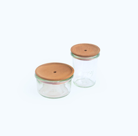 Ventes chaudes de pots transparents pour pilules, pots à vitamines, flacons à pilules, 60 ML, 75 ML, 100 ML, pots pour artisanat, produit de haute qualité