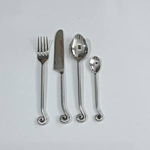 High End Quality Eco-Friendly Sustainable Metallic Flatware with Designer Handles for Functional Needs and <b>Aesthetic</b> Preferences - Product Image 2