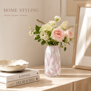 Vaso in Vetro Artistico Soffiato a Mano, Vaso Colorato <span class=keywords><strong>con</strong></span> Macchie per Centrotavola Matrimoniale, Decorazione per Casa, Hotel e Tavolo, Vendita all'Ingrosso - Product Image 6