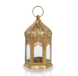 Lanterne décorative marocaine en fer forgé artisanale de luxe pour Noël, mariage et décoration intérieure/extérieure - Product Image 2