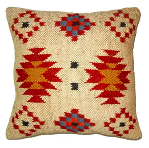 Alfombra de yute de lana cuadrada de estilo moderno tejida a mano, funda de cojín decorativa Bohemia rústica Vintage, funda de almohada para decoración del hogar - Product Image 3