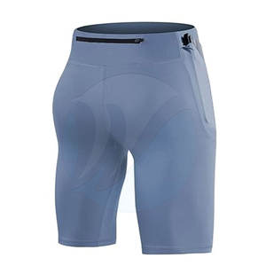 Pantalones cortos de compresión informales hechos a medida para hombre, ropa de gimnasio duradera con cierre de cintura elástica, venta en línea - Product Image 2