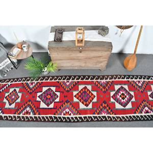 Alfombra de lana roja 9x12 turca Vintage, rectángulo de área grande con respaldo de látex de 10mm de espesor, retales tradicionales para habitación de pasillo - Product Image 5