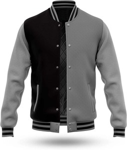 Varsity <b>Jacket</b> for <b>Men</b> With Channel Patch Full Customized Wool Body Leather Sleeves <b>Men</b> <b>Baseball</b> <b>Jackets</b> - Product Image 1