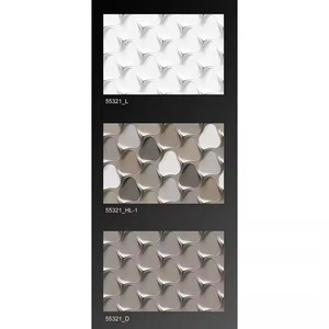 30x45cm couleur violette beaux motifs 3D 12x18 pouces salon et spa 300x450mm carreaux muraux en céramique pour la décoration de la maison - Product Image 2