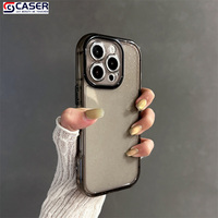 Ciel étoilé ombre lumineuse couleur unie coussin d'air semi-transparent résistant aux chocs housse de protection souple pour Iphone16 15 14