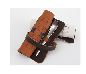 Soporte para cuchara de cuero de alta calidad, tamaño personalizado, Color marrón, último diseño, soporte para cuchara de espuma para herramientas de cocina - Product Image 6