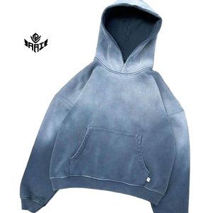 เสื้อฮู้ดดี้ผ้าคอตตอนหนานุ่มทรงโอเวอร์ไซส์ สไตล์สตรีทแวร์ สำหรับผู้ชาย ไม่มีลาย  แบบเรียบง่าย เหมาะสำหรับออกกำลังกาย  ไม่ซีดจาง - Product Image 1