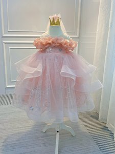 Vendedor superior, vestido de princesa multicapa con lentejuelas, fiesta de cumpleaños temática para niños, otras ocasiones especiales, compatible con ODM/OEM - Product Image 3