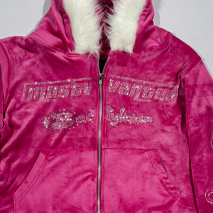 ชุดวอร์มซักกรดสำหรับผู้หญิงชุดวอร์มผ้าฝ้าย100% มีฮู้ดและกางเกงขายาวแบบวินเทจซักได้ - Product Image 3