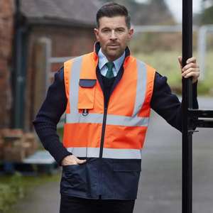 Veste de travail imperméable et chaude pour l'automne et l'hiver, haute visibilité, pantalon à plusieurs poches, vêtements de sécurité réfléchissants pour l'ingénierie - Product Image 1