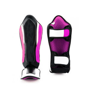 Vente en gros Protège-tibias MMA Jambes Protège-cou-de-pied Taekwondo Coussinets en mousse Coussinets de protection en cuir - Product Image 5