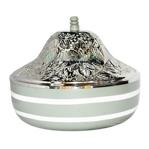 Diseñador de lujo Nuevo Metal Servir cazuelas Calidad superior Hecho a mano Fancy Kitchen Ware Venta al por mayor Calentador de alimentos de metal - Product Image 3