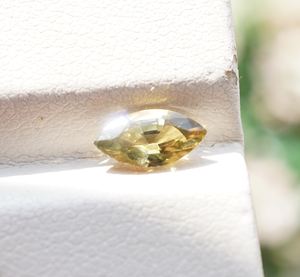 Saphir naturel, taille marquise, pierre précieuse en vrac, jaune, pour la fabrication de bijoux de fête, hauteur 3 mm - Product Image 3