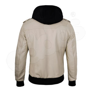 แจ็กเก็ตหนังผู้ชาย, แจ็กเก็ตหนังคอปกตั้งสำหรับขี่มอเตอร์ไซค์น้ำหนักเบา - Product Image 4