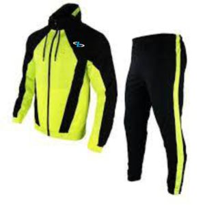 Conjunto de ropa personalizada para hombre, pantalón corto y chaqueta para correr, chándal de dos piezas con cremallera, conjunto corto de chándal cortavientos de poliéster - Product Image 1