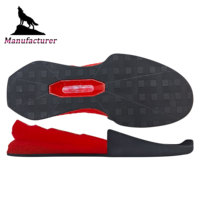Semelles de musculation professionnelles Wolf Brand avec amorti et soutien, caoutchouc antidérapant avec semelle stabilisatrice en TPU