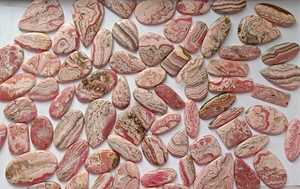 Cabujón de Rodocrosita Rosa natural Piedra preciosa suelta de Rodocrosita pulida para la fabricación de joyas (15x20mm-20x40mm) - Product Image 5