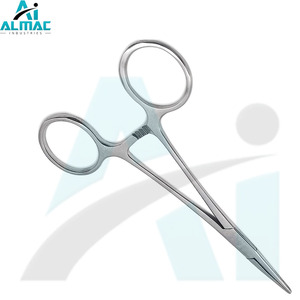 Fórceps Kelly hechos a mano de precisión ALMAC para procedimientos quirúrgicos con mecanismo de bloqueo suave y diseño ergonómico - Product Image 3