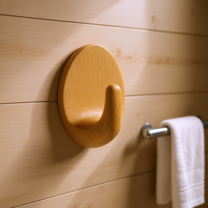 วีแอล ตะขอแขวนเสื้อผ้ารูปวงรีไม้ขนาดใหญ่ ดีไซน์ไม้ลายพิเศษ - Product Image 3