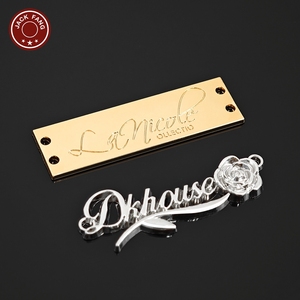 Bag <b>Gold</b> Engraved Hijab Abaya Scarf Shoes Custom Brand logo Metal Label Personalised metal logo for bag <b>Clothes</b> Clothing - Product Image 5