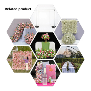 Promise Will You Marry Me <b>Flower</b> Decoration Pink Rose <b>Artificial</b> <b>Flower</b> Runner <b>Flower</b> Row Table Arrangement - Product Image 5