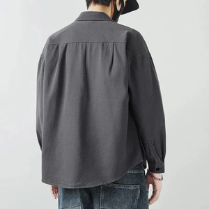 Veste d'hiver à carreaux en flanelle doublée de laine pour hommes avec bouton veste à capuche à manches longues pulls pour hommes manteau veste de style moto - Product Image 6