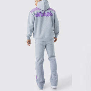 Survêtement streetwear empilé tendance pour homme, personnalisé, léger, imprimé uni, respirant, style urbain - Product Image 6