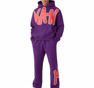 Derniers modèles de survêtement pour hommes avec impression en relief, logo/couleur personnalisés, respirant, confortable, survêtement pour hommes avec impression en relief anti-rides - Product Image 1