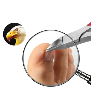 Pince à cuticules professionnelle en acier inoxydable de haute qualité, vente en gros, pince à cuticules avec Logo personnalisé - Product Image 2