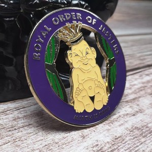 Spot Entrega rápida Metal Aleación de zinc Ahueca hacia fuera Color dorado Freemason Masonic Lapel Pins ronpex - Product Image 3