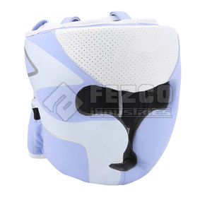 High Quality Leather MMA Boxing <b>Head</b> Guard with Custom Logo Design Breathable Sport Training Equipment - Product Image 1