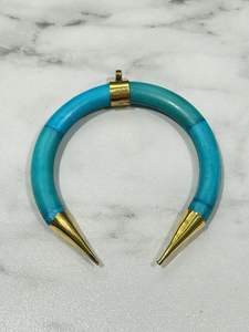 Collar con Colgante de Hueso de Búfalo Natural Pulido a Mano, Estilo Amor, 100% Natural, Color Personalizado, de la India - Product Image 5