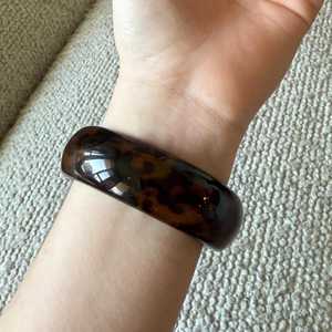 กำไลข้อมือเรซินอีพ็อกซี่ทรงกลม/สี่เหลี่ยมลายดอกไม้สุดหรู - Product Image 3